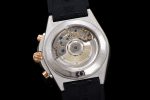 Chronomat B01 42mm SS/RG TF 1:1 Best Edition Silver Dial on Black Rubber Strap A7750 - Image 9