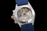 Chronomat B01 42mm SS/RG TF 1:1 Best Edition Blue Dial on Blue Rubber Strap A7750 - Image 9
