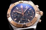 Chronomat B01 42mm SS/RG TF 1:1 Best Edition Brown Dial on Black Rubber Strap A7750 - Image 5