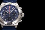 Chronomat B01 42mm SS TF 1:1 Best Edition Blue Dial on Blue Rubber Strap A7750 - Image 4