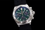 Chronomat B01 42mm SS TF 1:1 Best Edition Green Dial on Black Rubber Strap A7750 - Image 2