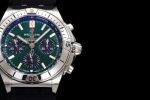 Chronomat B01 42mm SS TF 1:1 Best Edition Green Dial on Black Rubber Strap A7750 - Image 4