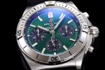 Chronomat B01 42mm SS TF 1:1 Best Edition Green Dial on Black Rubber Strap A7750 - Image 5