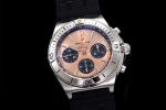 Chronomat B01 42mm SS TF 1:1 Best Edition Brown Dial on Black Rubber Strap A7750 - Image 2