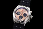 Chronomat B01 42mm SS TF 1:1 Best Edition Brown Dial on Black Rubber Strap A7750 - Image 3