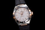 Constellation Black Ceramic SS/RG SBF 1:1 Best Edition White Dial on Black Gummy Strap A8900 Super Clone - Image 2