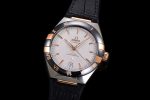 Constellation Black Ceramic SS/RG SBF 1:1 Best Edition White Dial on Black Gummy Strap A8900 Super Clone - Image 3