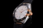 Constellation Black Ceramic SS/RG SBF 1:1 Best Edition White Dial on Black Gummy Strap A8900 Super Clone - Image 6