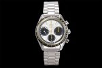 Speedmaster Racing Master SS HKF Best Edition White/Black Dial on SS Bracelet A7750