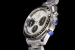 Speedmaster Racing Master SS HKF Best Edition White/Black Dial on SS Bracelet A7750 - Image 6