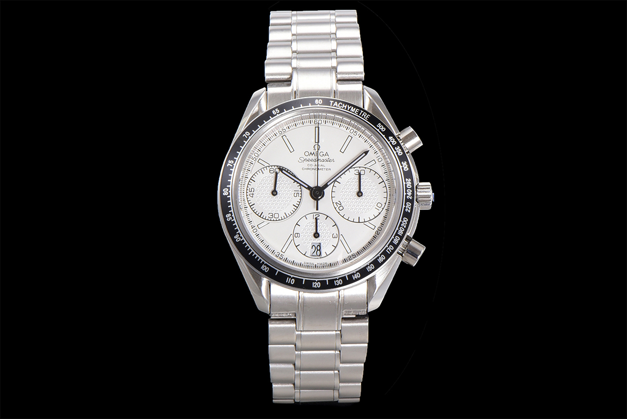 Speedmaster Racing Master SS HKF Best Edition White Dial on SS Bracelet A7750
