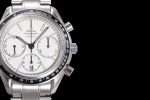 Speedmaster Racing Master SS HKF Best Edition White Dial on SS Bracelet A7750 - Image 4
