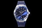 Constellation Blue Ceramic SS SBF 1:1 Best Edition Blue Dial on Blue Gummy Strap A8900 Super Clone