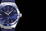 Constellation Blue Ceramic SS SBF 1:1 Best Edition Blue Dial on Blue Gummy Strap A8900 Super Clone - Image 4