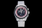 Speedmaster TinTin OMF 1:1 Best Edition Black Dial on SS Bracelet Manual Winding Chrono Movement