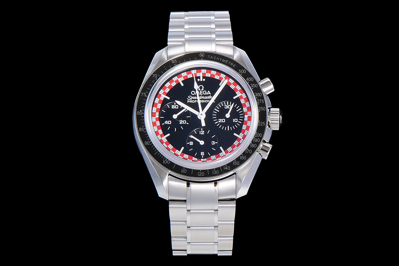 Speedmaster TinTin OMF 1:1 Best Edition Black Dial on SS Bracelet Manual Winding Chrono Movement
