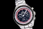 Speedmaster TinTin OMF 1:1 Best Edition Black Dial on SS Bracelet Manual Winding Chrono Movement - Image 2