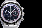 Speedmaster 50th Anniversary 1957-2007 OMF 1:1 Best Edition Black Dial on SS Bracelet Manual Winding Chrono Movement - Image 4