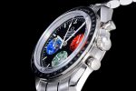 Speedmaster From Moon to Mars OMF 1:1 Best Edition Black Dial on SS Bracelet Manual Winding Chrono Movement - Image 6