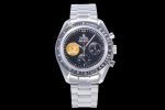Speedmaster Apollo XI 40th Anniversary OMF 1:1 Best Edition Black Dial on SS Bracelet Manual Winding Chrono Movement