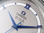De Ville SS DIWF 1:1 Best Edition Gray/White Dial Blue Markers on SS Bracelet MIYOTA 9015 - Image 4