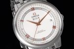 De Ville SS DIWF 1:1 Best Edition White Dial RG Markers on SS Bracelet MIYOTA 9015 - Image 3