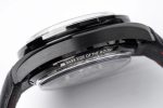 Speedmaster Moonwatch Co-Axial OMF 1:1 Best Edition Black Dial White Logo on Black Leather Strap A9300 (Black Balance Wheel) V2 - Image 6