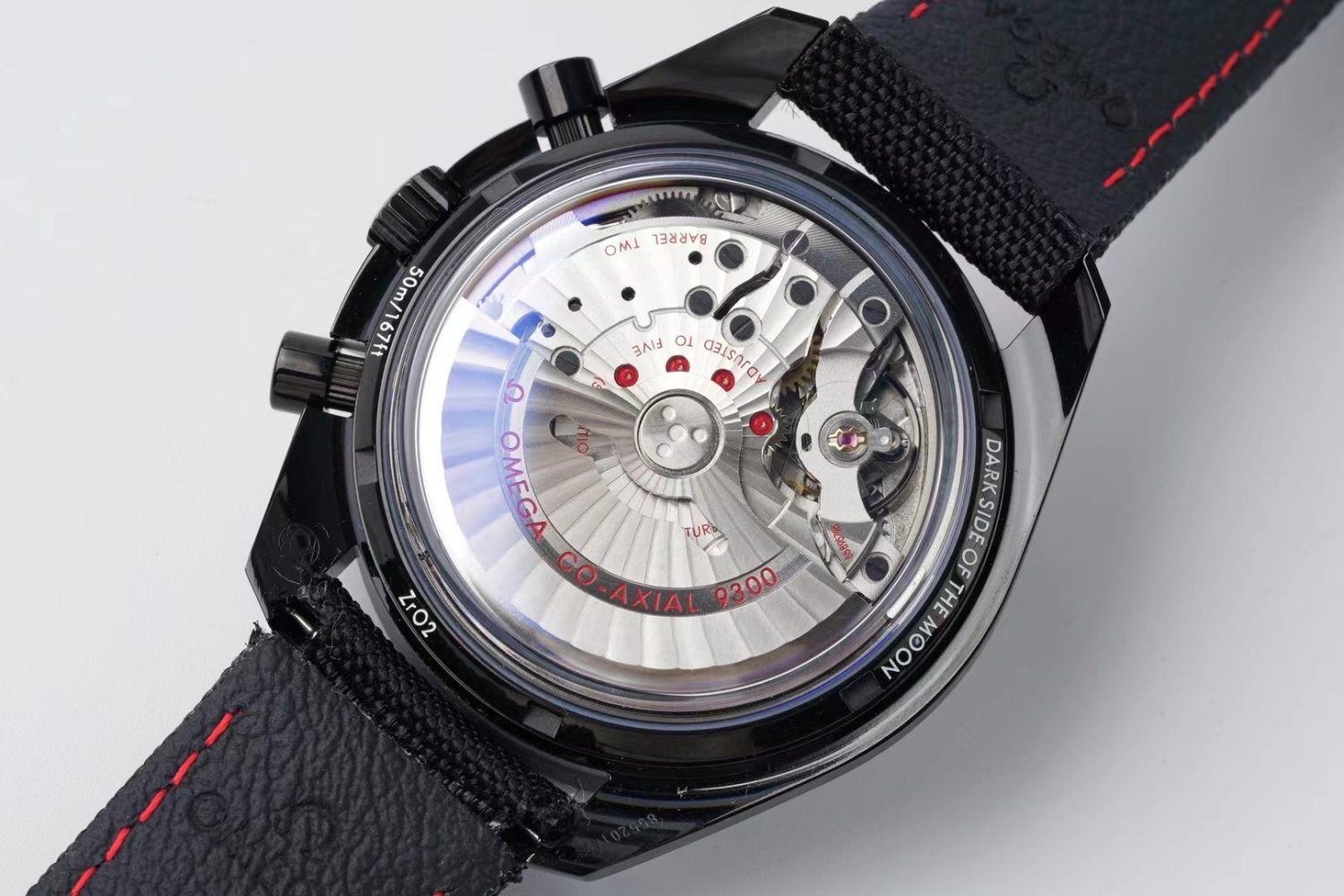 Speedmaster "Dark Side of The Moon" Real Ceramic OMF 1:1 Best Edition on Nylon Strap A9300 - Image 7