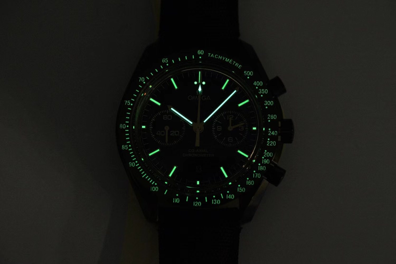 Speedmaster "Dark Side of The Moon" Real Ceramic OMF 1:1 Best Edition on Nylon Strap A9300 - Image 9