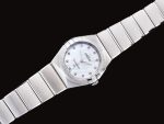 Constellation Ladies 25mm K11F 1:1 Best Edition SS White Textured Dial Diamonds Markers on SS Bracelet ETA Quartz - Image 2