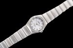 Constellation Ladies 25mm K11F 1:1 Best Edition SS White MOP Dial Diamonds Markers Diamonds Bezel on SS Bracelet ETA Quartz - Image 2