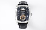 Kalpa Grande Tourbillon Real PR AZF SS Black Dial on Black Leather Strap