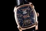 Kalpa Grande Tourbillon Real PR RG Black Skeleton Dial on Black Leather Strap - Image 2