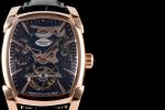Kalpa Grande Tourbillon Real PR RG Black Skeleton Dial on Black Leather Strap - Image 4
