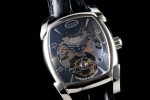 Kalpa Grande Tourbillon Real PR SS Gray Skeleton Dial on Black Leather Strap - Image 3
