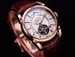 Fleurier Tonda Tourbillon Woodrock RG Real PR JBF Best Edition Silver Dial on Brown Leather Strap - Image 3