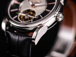 Fleurier Tonda Tourbillon Woodrock SS Real PR JBF Best Edition Black/White Dial on Black Leather Strap - Image 4