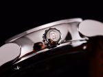 Fleurier Tonda Tourbillon Woodrock SS Real PR JBF Best Edition Black/White Dial on Black Leather Strap - Image 6
