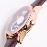 Fleurier Tonda Tourbillon Woodrock RG Real PR JBF Best Edition Red Dial on Brown Leather Strap - Image 7