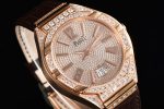 Piaget Polo Real RG Diamonds Dial/Bezel on Brown Croco Strap Swiss A10 - Image 6