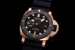 PAM1070 W SBF 1:1 Best Edition Black Dial on Black Rubber Strap P900 - Image 3