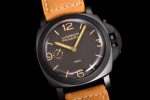 PAM375 N PVD HWF 1:1 Best Edition on Brown Leather Strap P3000 - Image 2