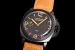 PAM375 N PVD HWF 1:1 Best Edition on Brown Leather Strap P3000 - Image 3