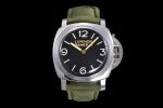 PAM606 SS HWF 1:1 Best Edition on Green Nylon Strap Strap P3000