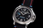 PAM724 Luminor Marina 44mm HWF 1:1 Best Edition Black Dial on Black Leather Strap A6497 - Image 3