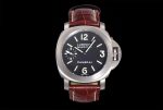 PAM177 Luminor Marina 44mm HWF 1:1 Best Edition Black Dial on Brown Leather Strap  A6497