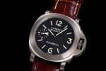 PAM177 Luminor Marina 44mm HWF 1:1 Best Edition Black Dial on Brown Leather Strap  A6497 - Image 3