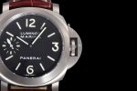 PAM177 Luminor Marina 44mm HWF 1:1 Best Edition Black Dial on Brown Leather Strap  A6497 - Image 4