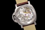 PAM177 Luminor Marina 44mm HWF 1:1 Best Edition Black Dial on Brown Leather Strap  A6497 - Image 9