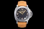 PAM372 Q HWF 1:1 Best Edition Black Dial on Brown Leather Strap A6497